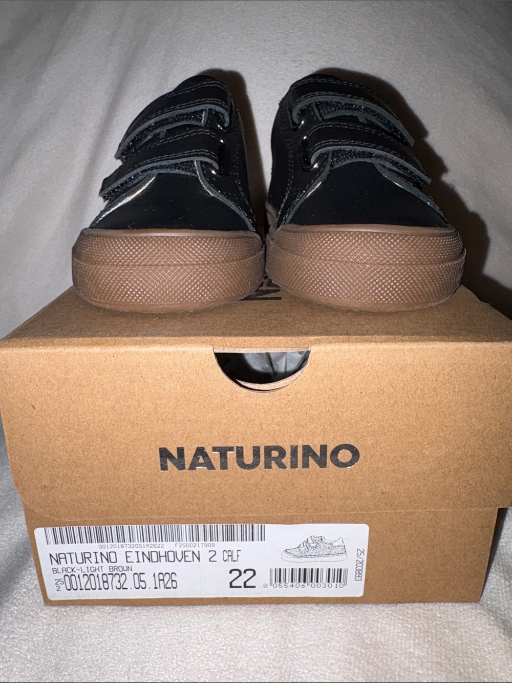 NWT NATURINO EINDHOVEN 2 VL.
Leather sneakers in Black - Picture 9 of 15